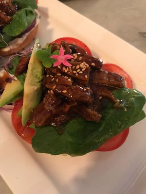 Teriyaki Bagel at Bagel in Mallorca