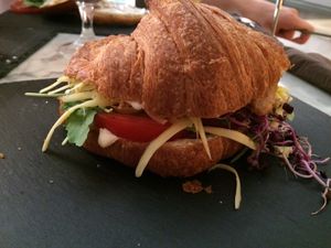 On the breakfast menu, the 'BBC', phenomenal. at Bagel in Mallorca