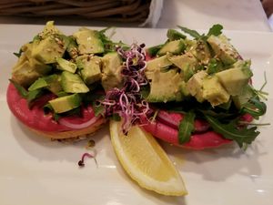 Hummous Bagel at Bagel in Mallorca