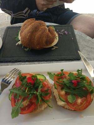 Bagels and croissant at Bagel in Mallorca