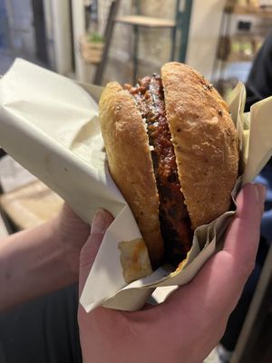 Very good focaccia   at Gustavo in Monopoli