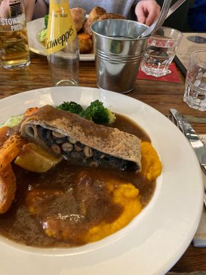 Mushroom wellington roast at The Pelham Arms  in Lewes