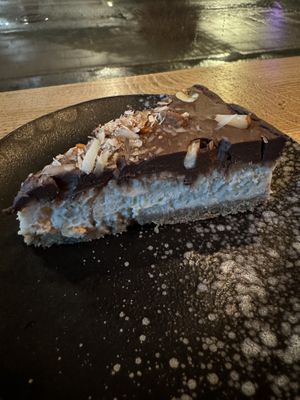Vegan cheesecake  at Kemuri in Reykjavik