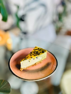 Matcha Cheesecake With Passionfruit at Kemuri in Reykjavik