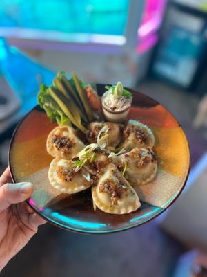 Pierogi Vegan at Kemuri in Reykjavik