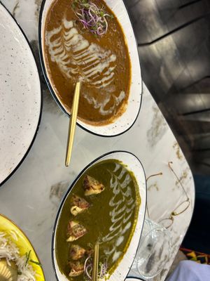 Dal makhni and palak paneer  at Atithi Indian Restaurant Eindhoven in Eindhoven