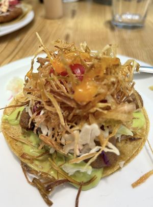 Portobello taco  at Pecao Fonda de Mar in Puerto Morelos