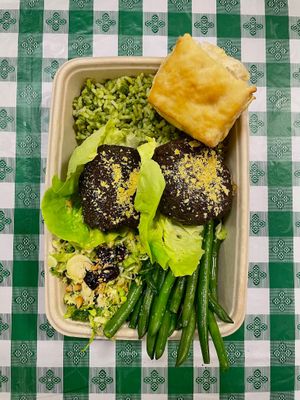 Black & Pinto Bean Fritters at Greene's Farmhouse Foods in Milledgeville