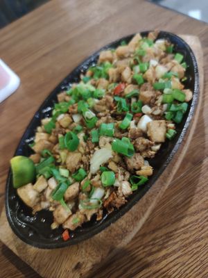 Tofu Sisig at Mila's Restaurant in Moalboal