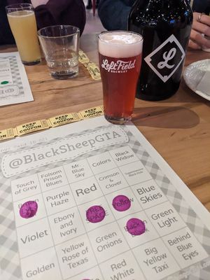 Music bingo and prickly pear sour beer at Left Field Brewery in Toronto