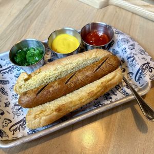 Vegan Streaker Dog  at Left Field Brewery in Toronto