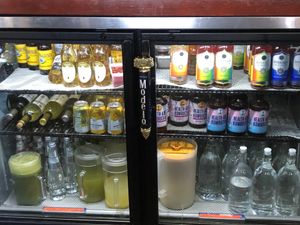 Cooler - kombucha! at The Grain Cafe in Los Angeles