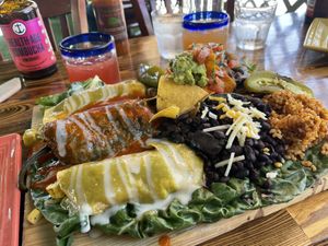 Enchiladas for 2! at The Grain Cafe in Los Angeles