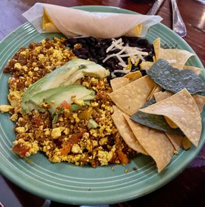 Huevos con chorizo  at The Grain Cafe in Los Angeles