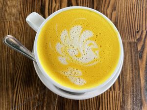 Turmeric Latte at The Grain Cafe in Los Angeles