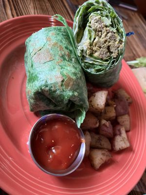 Falafel Wrap  at The Grain Cafe in Los Angeles