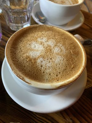 Vanilla oat milk latte  at The Grain Cafe in Los Angeles