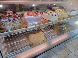 All the vegan cakes! at The Grain Cafe in Los Angeles