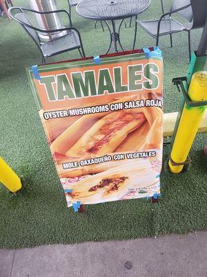 Tamales menu at The Grain Cafe in Los Angeles