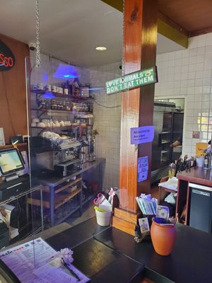 Take out area at The Grain Cafe in Los Angeles