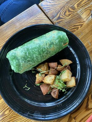 breakfast burrito  at The Grain Cafe in Los Angeles