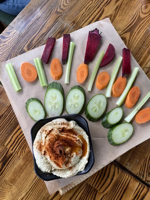 daily hummus special  at The Grain Cafe in Los Angeles