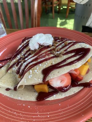 Tropical Crepe 🍓  at The Grain Cafe in Los Angeles