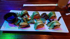 dragon rolls at The Grain Cafe in Los Angeles