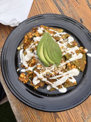 Chilaquiless  at The Grain Cafe in Los Angeles