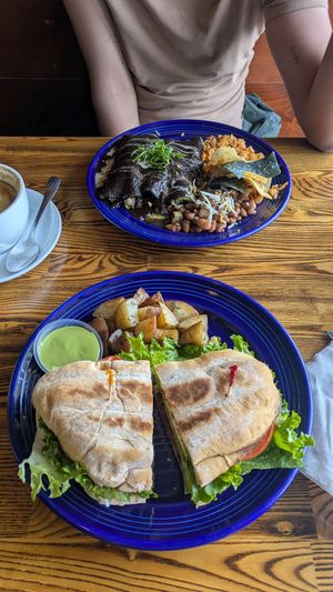 Torta de chorizo at The Grain Cafe in Los Angeles