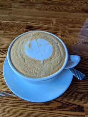 Latte at The Grain Cafe in Los Angeles