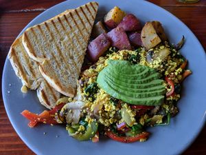 Veggie omelette at The Grain Cafe in Los Angeles