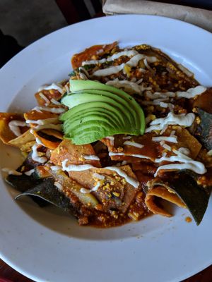 Chilaquiles at The Grain Cafe in Los Angeles