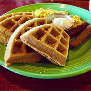 Deluxe Waffle at The Grain Cafe in Los Angeles