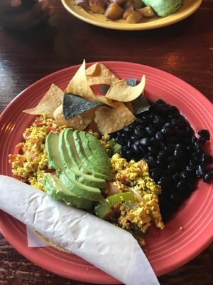 The breakfast plate Mexicano  at The Grain Cafe in Los Angeles