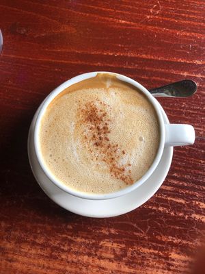 The latte at The Grain Cafe in Los Angeles