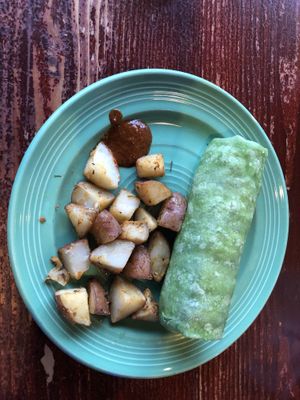 The breakfast burrito. at The Grain Cafe in Los Angeles