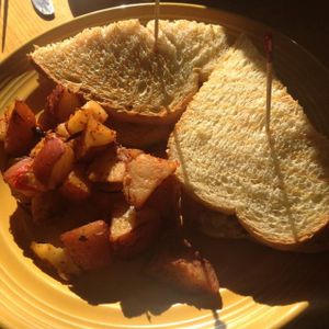 vegan Reuben sandwich. awesome.  at The Grain Cafe in Los Angeles