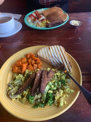 Vegan breakfast  at The Grain Cafe in Los Angeles