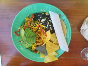 Huevos a la Mexicana at The Grain Cafe in Los Angeles