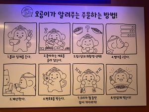 Cutest instructions on how to Mala    at The Monkey Malatang of Seocho - Sonogong Malatang 손오공마라탕 - Seocho in Seoul
