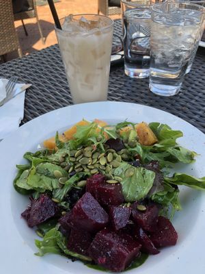 Beet salad with horchata at Agave Cocina and Cantina in Issaquah