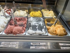 Passion fruit, strawberry, mango, lemon, pineapple and tropical   at Carambola in Barcelona