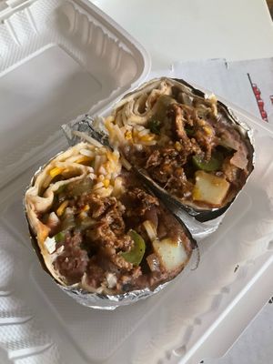 "Steak" burrito  at Chihuahua Brothers in Baltimore