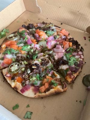 Piksa (Mexican pizza) at Chihuahua Brothers in Baltimore