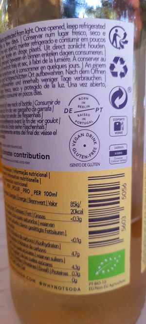 Why Not drink is VEGAN! at Jardim Natural Food in Sao Miguel