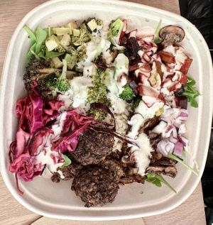 Umami Shroom Bowl #Veganuary at Rooted3 in Bethesda