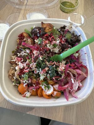 The spicy cilantro is really yummy   at Rooted3 in Bethesda