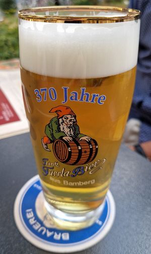 Helles Fässla Bier at Nikko Sushi Ramen & Vegan in Bamberg