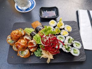 Vegan sushi mix at Nikko Sushi Ramen & Vegan in Bamberg